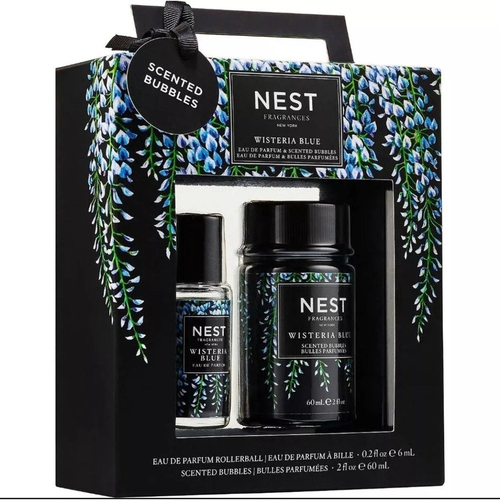 NEST Fragrances Wisteria Blue Eau de Parfum & Scented Bubbles 2-Piece Gift Set